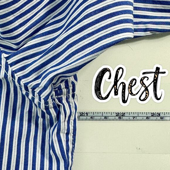 J. Crew Garcon Classic Womens Striped Shirt 4 Blue White Long Sleeve Button Up - Picture 8 of 11